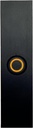 Newhouse Hardware Rectangular Lighted Wired Metal Doorbell Button in Black BT6RL, for Doorbell Chime, Buzzer, or Ringer, Door Bell Button Only, Buzzer Button with LED Button Light