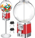 Vending Machine with Metal Stand Capsule Vending Machines Commercial Coin Gumball Machine Cent Coin Operated Candy Dispenser Vending Machine for Business or Home
