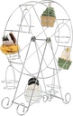Ferris Wheel Cupcake Stand,8 Cups Dessert Carrier Display Holder,360 Degree Rotation Dessert Serving Tray,304 Stainless Steel Cupcakes Holder for Restaurants Dessert Shops
