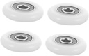DOITOOL 4pcs Shower Door Rollers Replacement Kit Adjustable Glass Sliding Door Pulleys Collision Block for Bathroom Easy Install