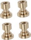 4pcs Brass Crystal Cabinet Knobs Knobs for Kitchen Bathroom and Furniture Cabinet Hardware with Elegant Design for Home Decoration