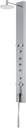 VIGO Dilana 67" H x 6" W 6-Jet Shower Panel System with Adjustable Round Head and Hand Shower Wand in Stainless Steel-VG08001