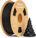 DEEPLEE PLA 1.75mm 3D Printer Filament, Dimensional Accuracy +/- 0.02mm, Neatly Wound, No Clogging, Vacuum Package, Fits for Most FDM 3D Printers, Cardboard Spool 1kg Black