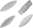 4 Pieces Toilet Seat Bumpers for Kohler, Bidet Toilet Lid Rubber Bumpers Grip-Tight Bumpers Service Kit Toilet Replacement Parts Compatible with Kohler 1133070 1236365
