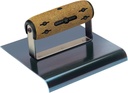 Kraft Tool Kraft CFE671K 6" by 5-1/2" 1/4-Radius Elite Series Five Star Blue Steel Hand Edger with Cork Handle (1per Pack)