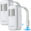 VINTAR 2 Pack Rechargeable 16 Color Motion Sensor LED Toilet Night Light, 5 Stage Dimmer, IP67 Waterproof, Light Detection