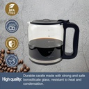 14 Cup Glass Carafe Pot ONLY Compatible with Braun Pure Flavor Coffee Maker KF 5650