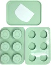 Benty Cakes – The Original CakePuck Mold Set – Better than a Cake Pop! Make Chocolate Covered Desserts – BPA Free Silicone – Includes 1 Mold Set, 1 Plastic Tray and 1 Scraper – Green