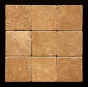 Oracle Tile & Stone Noce 4 X 4 Travertine Tumbled Tile