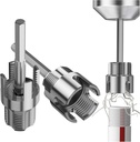 Integrated Internal & External Pipe Threading Tool, PVC Pipe Threader Tool, Dual-Function Pipe Thread Cutting Kit for 1/2" & 3/4" (1/2''+3/4'')