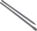 24-Inch SDS Max Chisel Set - 1 Inch Flat and Point Chisel - Heat Treated 40Cr Alloy Steel